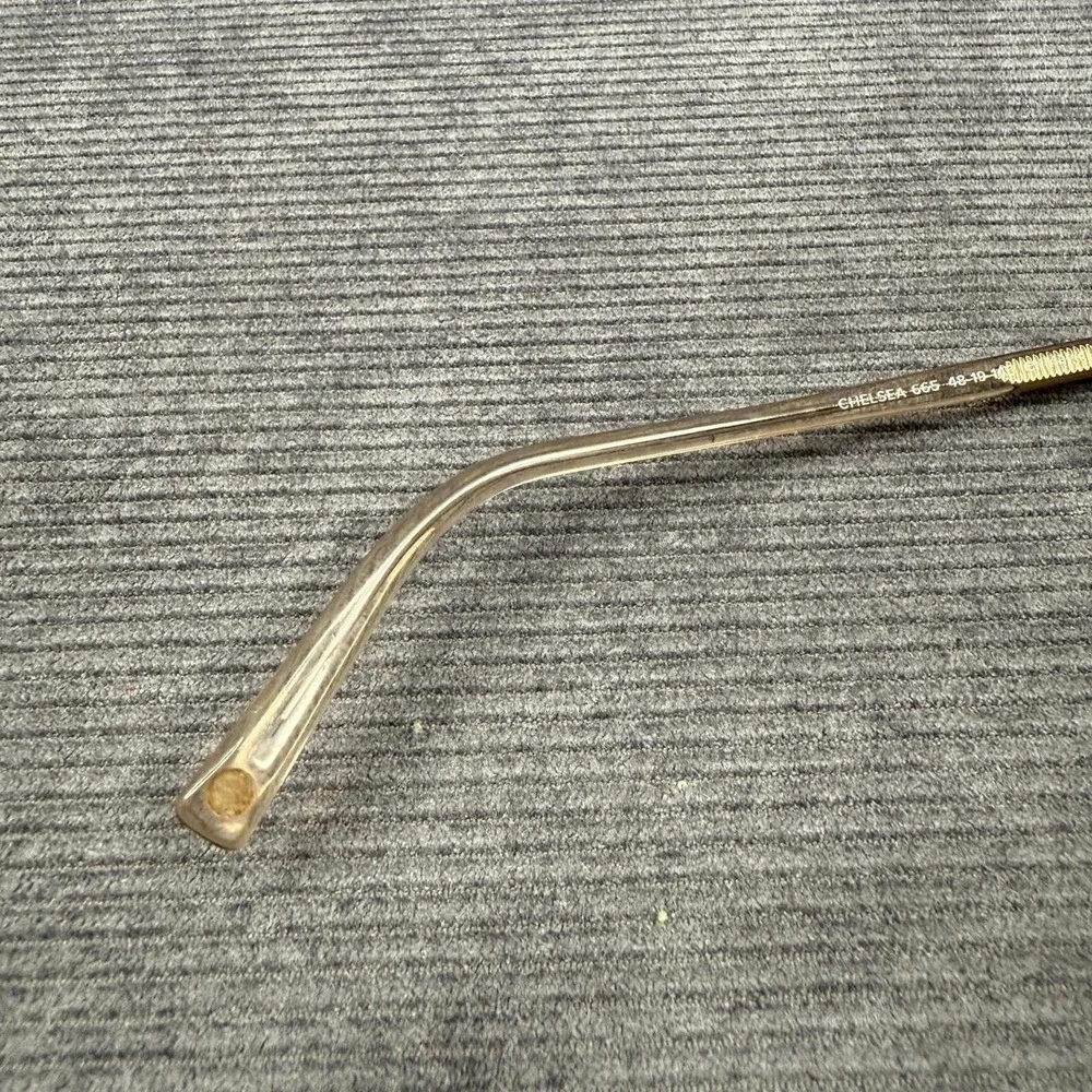 Warby Parker Chelsea 665 Eyeglasses Frames Crystal Champagne Amber 48-19-145